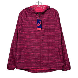 ASICS Packable Jacket Hoodie Women's XL Lightweight